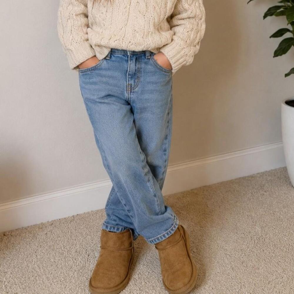 Brown gap suede ankle boots